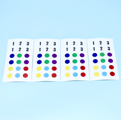 Custom Paper round dot color reference sticker label