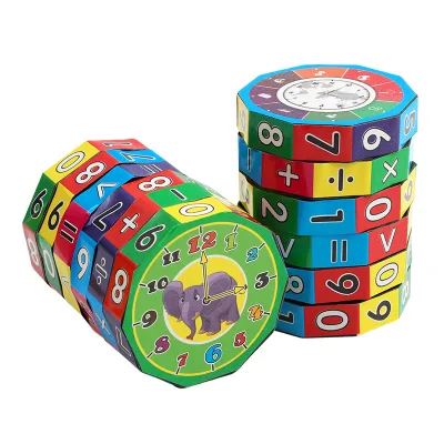 Wholesale Cylindrical Math Puzzle Cube Arithmetic Toy for Addition Subtraction Multiplication Division