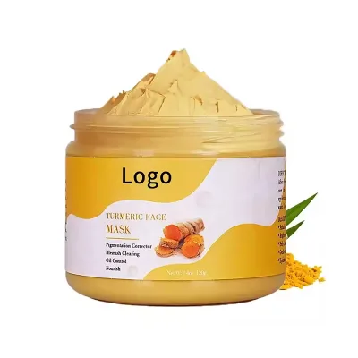 Natural Turmeric Clay Mask for Acne Treatment & Oil Control - Organic Anti-Inflammatory Face Mask Deep Cleansing Pore Refining