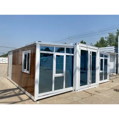 Durable 20ft Steel Structure Folding House with Lockable Doors and Windows