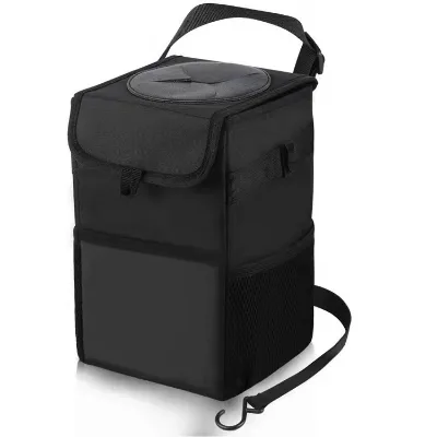 Multifunctional Foldable Oxford Cloth Material Wall Hanging Car Trash Can Storage Box