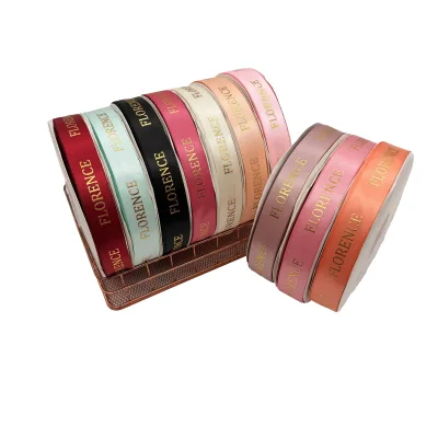 Personalized Customization Ribbon Rolls for Bouquet Packing and Valentine's Day Decorations Satin Ribbons