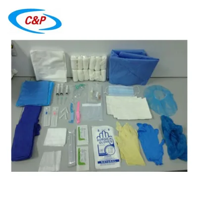 CE ISO13485 Certified Baby Birth Delivery Drape Kit With Venous Catheter 20G Long and Thin Tube