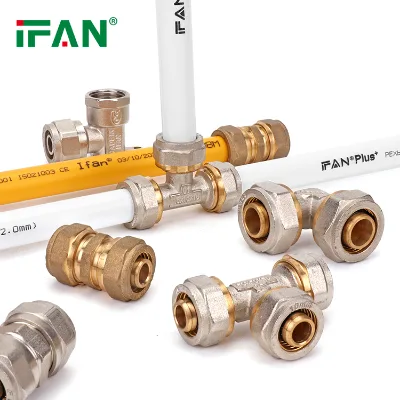 IFAN Factory OEM Multi Style 1/2''-2'' PEX Fittings Gas Fittings PEX Pipe Brass Compression Fitting for Water Gas Oil Supply