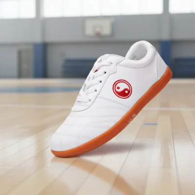 Wholesale Cow Tendon Soled Tai Chi Shoes with Soft and Non slip Leather Surface, Tai Chi Martial Arts Training Shoes
