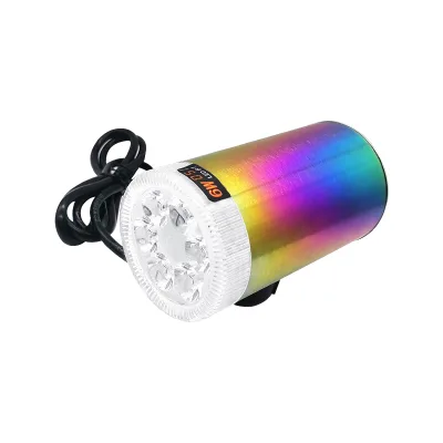 Motorcycle Electric Bike Bt Audio Sound Aluminum Motorcycle Mp3 Speakers With Led Lighting