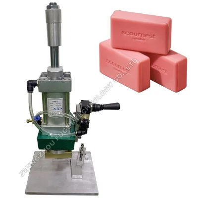 Manual Hydraulic Soap logo Molding and Stamping Stamper Press Moulding Machine