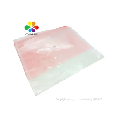 Transparent PP Folders Expandable,A4 Clear Plastic Wallets Document Wallet FC Snap White Color 25cm * 34.5cm