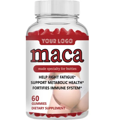 Sugar Free Maca Gummies Enhance Energy, Improve Immune and Balance Hormone Gummies for Buttocks Maca Supplement