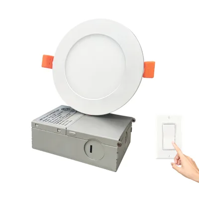 5CCT Triac Dimmable Factory Super Slim Pot Lights Recessed 9W 12w 18W Led Panel Light With Junction Box