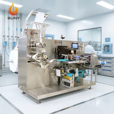 Stainless Steel Single Piece Wet Wipe Manufacturing Machine for Hotel Disposable Single Use Cleaning Towel Packaging Equipment