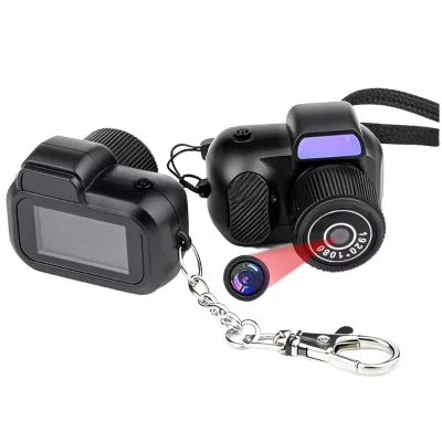FIREBOX Keychain Tiny Size Full HD 1080P Recording Infrared Fill Light Y3000 Retro Mini Digital Camera SD Rechargeable Battery