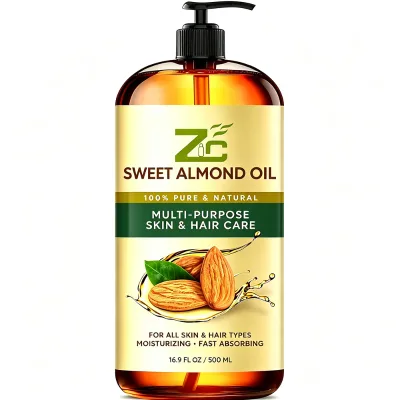 Bulk Supply Multi-purpose Sweet Almond Oil for Daily Skincare, Hair Care & DIY Cosmetics Hot Seller