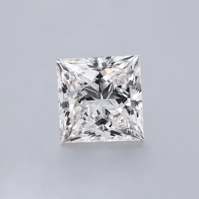 3.27carat F Color VVS2 Clarity High Quality Big Fancy Princess Cut CVD Diamond in Stock for Sale