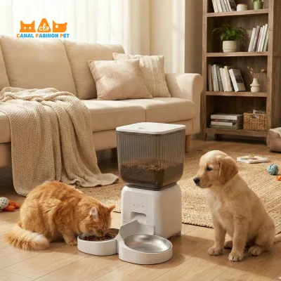 4.5L Smart Automatic Pet Feeder With APP Remote Control Timed Quantitative Dual Bowl Electric Feeder Direct From Manufacturer