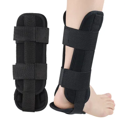 LEIHU Fixed Foot Ankle Protector Ankle Joint Sprain Protection Elastic Strap Orthosis Breathable Flexible Composite Cloth Black