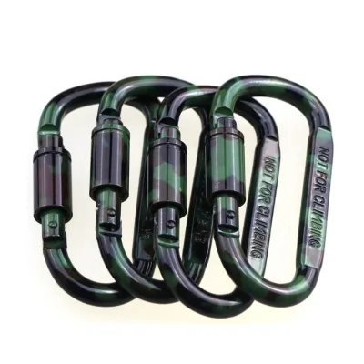 Carabinerr Clip Large Aluminum D Ring Shape