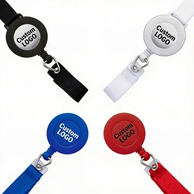 Latest Design Badge Holder Retractable Customize Plastic Badges Reel for Nurse Sublimation Blank Best Welcome Fashion Badge Reel
