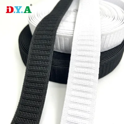Custom Color Heavy Duty tank Elastic Stripe Polyester Woven Elastic for Garment