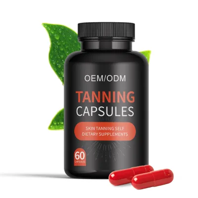Customized Skin Tanning Capsules Natural Health Supplement No Sun Self Tanning for Beauty