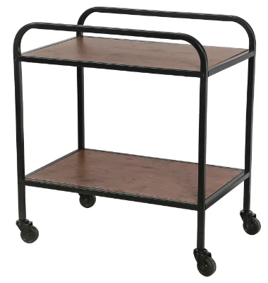 Customized Kitchen Cart with Wheels Kitchen Cart Black