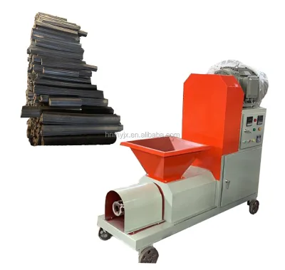 Corn Cob Screw Extruder Chicha Saw Dust Carbon Black Biomass Briquette Machine