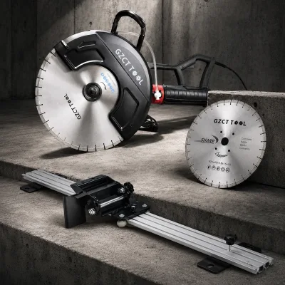 Heavy Duty BDC625 7500W Electric Wall Saw 24 Inch Blade 1.2m Track Concrete Wall Cutting Machine for Large Projects