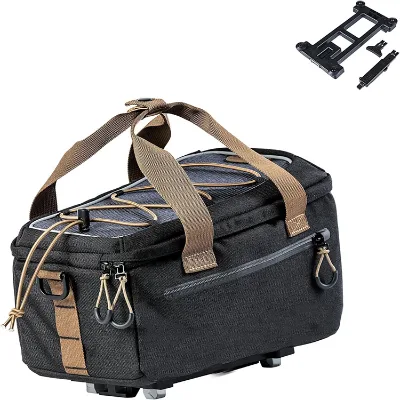 Large Capacity Durable Secure Bike Handleder Bag Rain Cover Reflective Strips Easy Mounting System Daily Commuting Long Distance