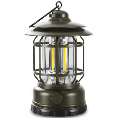 Camping Lamp Outdoor Lantern Multi-functional Vintage Hurricane Lamp Tent Light Work Light Emergency Lighting Portable