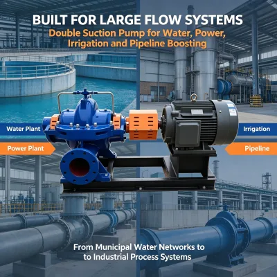 DEPUMP Realize Large Volume Medium Transfer for Urban Municipal Water Supply Network Double Suction Pump