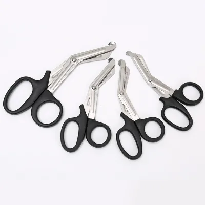High quality stainless steel curved medical scissors, wound bandage scissors