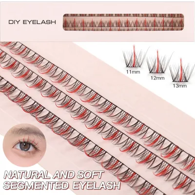 Bameier Cluster Lashes 6-16mm Mix Length DIY Individual Super Thin Band DIY Lash Extensions Kit