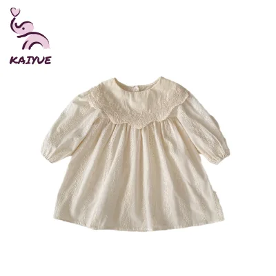 Cute Cotton Baby Dress with Embroidered Pattern Girls Girl's Dress 100%cotton for Baby Gift Set