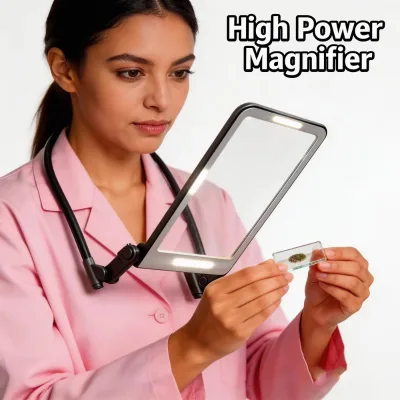 Neck Light Magnifying Lamp Reading 5X 10X LED Long Battery Waterproof Manufacturer Shenzhen Factory Rechargeable Flexible
