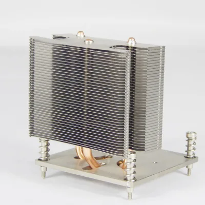 Custom Wholesale Copper Heat Tube Aluminum Zipper Fin 1.5U Heat Sink for Server Heatsink