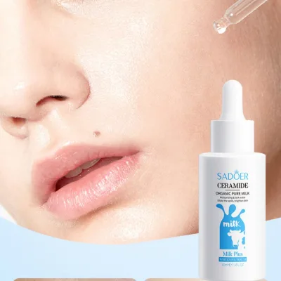Ceramide Milk Anti-Aging Day Skin Care Serum Hyaluronic Acid Vitamin C Face Collagen Whitening Serum