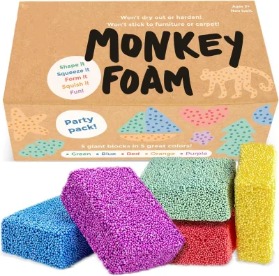 Kids Educational Toy Non Dry Playing Foam Clay Non Toxic Foam Modeling Clay Playdough for Kids