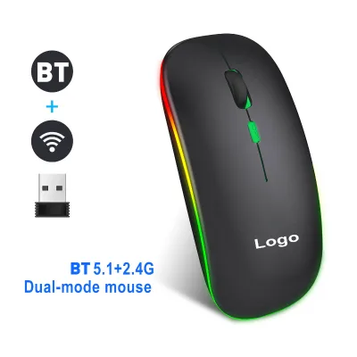Personalized Mouse Ergonomic Wireless Rechargeable Usb Gaming Wireless 1600dpi Mouse Inalambrico Bluetooth Mouse