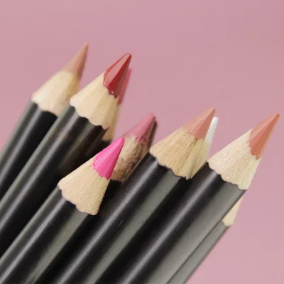 New Arrival Rotatable Multi-Color Matte Lip Liner Moisturizing Waterproof Long Lasting Lip Pencil