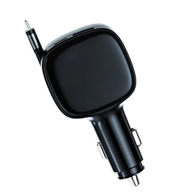 New Type-C PD QC3.0 Fast Car Charger 84W Automatic Retractable Lighter Adapter Wholesale Customization