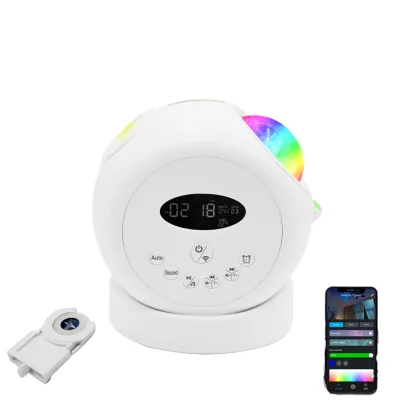 Tuya Smart Aurora Star Rotate Projector Night Light USB Music Galaxies Sky Star Projector Light for Living Bedroom Gift
