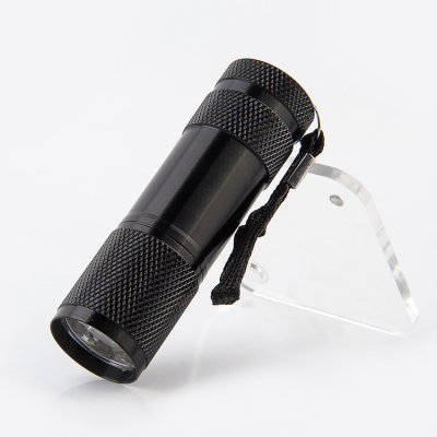 Bright Pocket Torch Light 9 LED White Light Flashlight 3 AAA Battery Flashlight