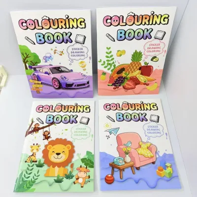 Art Supplies Customized Softcover Art Paper 20Sheets Customized Size Color Painting Book for Early Education Cognition Children