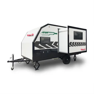 Flat Pack Mini Slide Out House Trailer Caravan for Sale