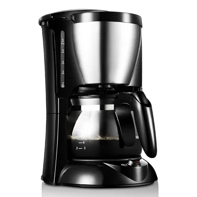 Small Stainless Steel Drip Coffee Maker Freshly Ground Coffee Grinder Automatic Keep-Warm Thermal Insulation Home Coffee Tea