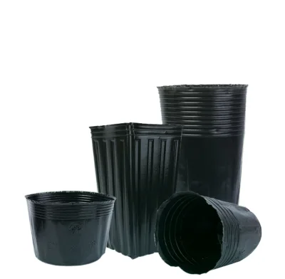 Wholesale 3 Gallons Lightweight Durable Black PE Nursery Pots Seedling Pots