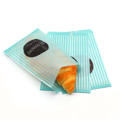 Supplier Food Grade Biodegradable Glassine Paper Bags China Manufacturer Guangdong Customizable Size Color Bakery Food Packaging