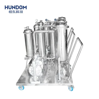 Customized Industrial Beer Filtration System Stainless Steel Wine Filter Equipment Liquid Filtering Machine