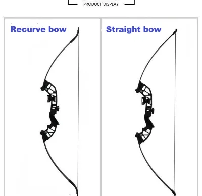 Magnesium-aluminum Alloy 20-50lbs Adjustable Recurve Bow/Straight Bow for Younger/Beginner/Archery/Practice/Outdoor Shooting