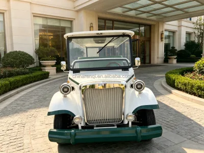 Palatial 11 Seater Retro Tourist Coach Exquisite Vintage Style Electric Classic Car for Opulent Wedding Reception Rental